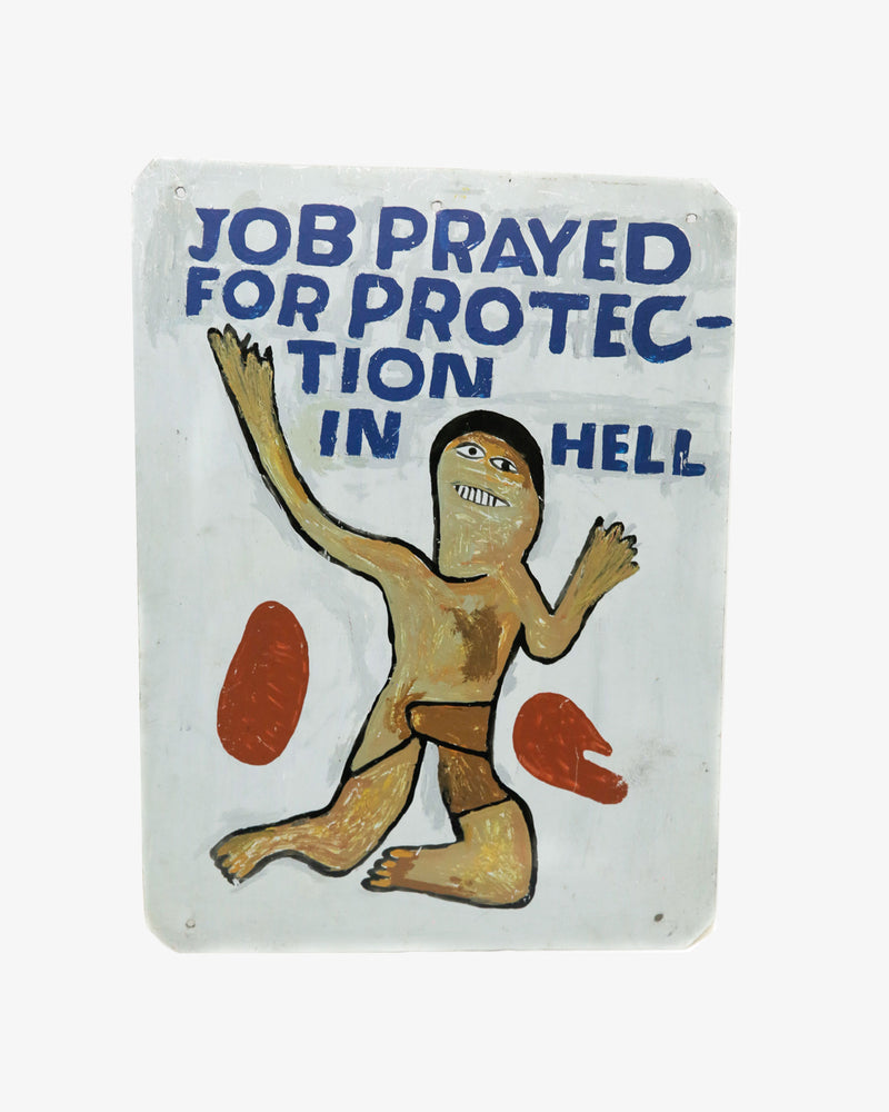 Job Prayed For Protection In Hell (Blue)