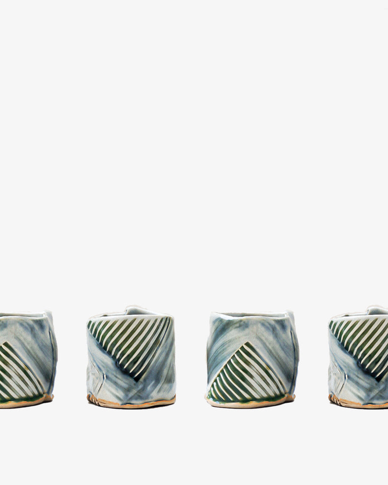 Etched Ceramic Rum Cup (Set of 2)